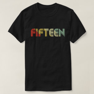 gåva för födelsedag för vintagefemton 15th t shirt