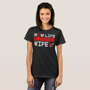Gåva för fru för mammalivLogger T Shirt