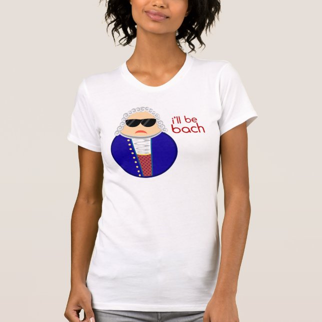 Gåva för Johann Sebastian Bach musikkompositör T Shirt (Framsida)