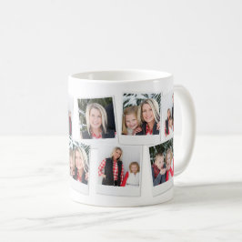 Gåva för jul för foto för kortCollagemorföräldrar Kaffemugg