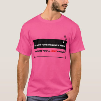 Gåva för kärlek till djur t shirt