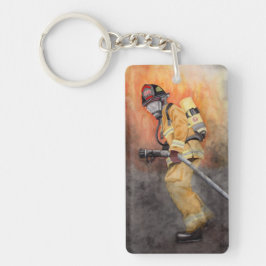 Gåva för konst för brandmanKeychain brandman