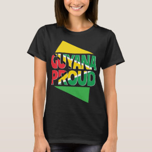 Gåva för kvinnor för Guyana flaggaSouth America T Shirt