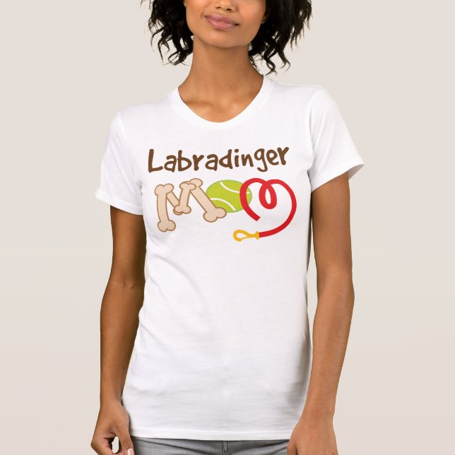 Gåva för Labradinger hund avelnmamma Tee Shirt (Framsida)