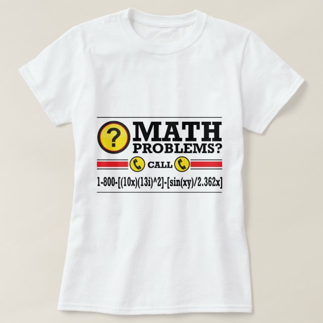 Gåva för Mathhandledninghumor T Shirt (Design framsida)