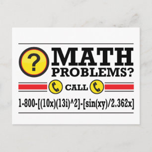 Gåva för Mathhandledninghumor Vykort