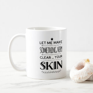 Gåva för mugg för esthetician för Skincare