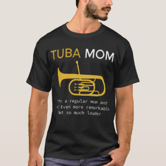 Gåva för musikband för marsch för spelare för Tuba T Shirt