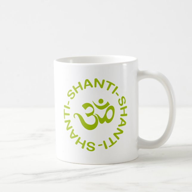 Gåva för Om Shanti Shanti Shanti Kaffemugg (Höger)