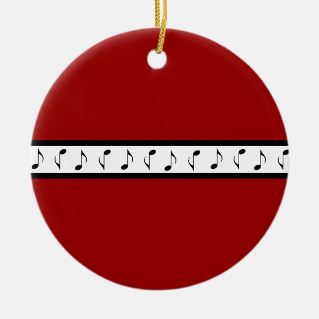 Gåva för prydnad för personligmusikbandmusik julgransprydnad keramik (Framsidan)