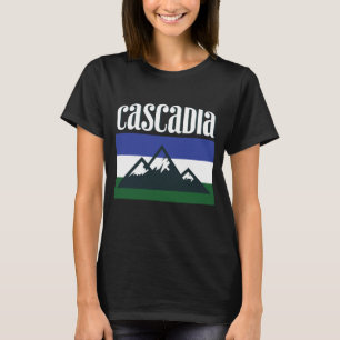 Gåva för T-tröja för Cascadia Doug flagga T Shirt