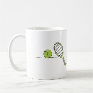 Gåva för tennis för tennisälskare kaffemugg