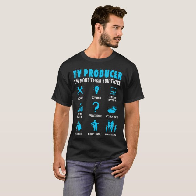 Gåva för tvproducentyrke t shirt (Hel framsida)