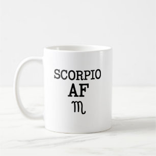 Gåva för Zodiac för mugg för kaffe för Scorpi