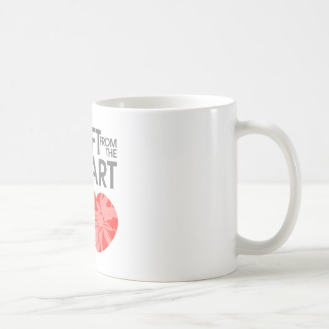 Gåva från hjärtan kaffemugg (Höger)