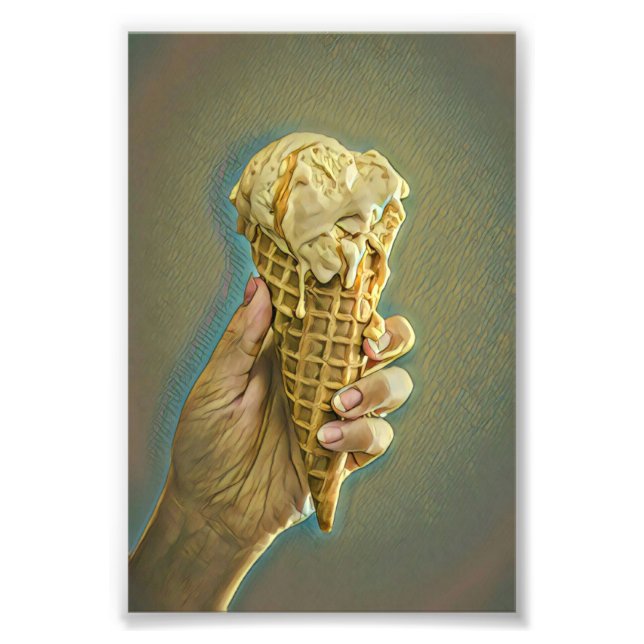 gåva från Ice kräm älskare Fototryck (Framsidan)