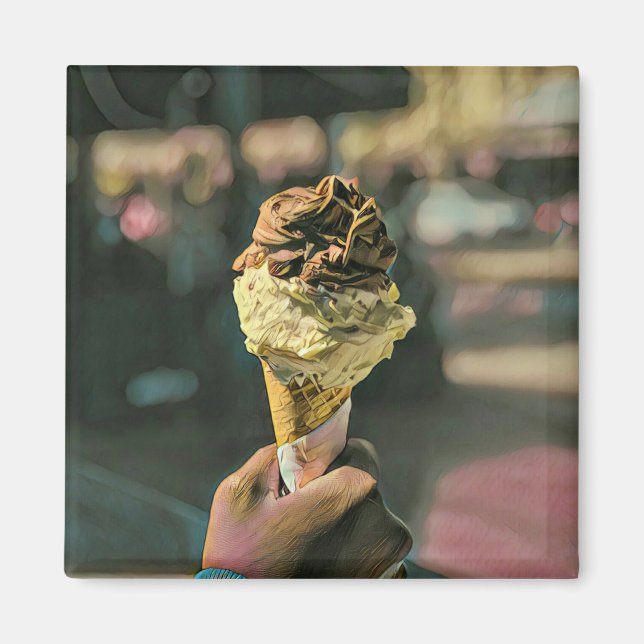 gåva från Ice kräm älskare Magnet (Framsidan)
