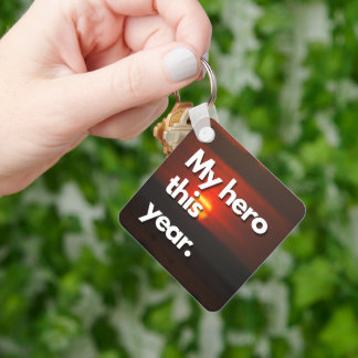 Gåva till föräldrar eller lärare nyckelring