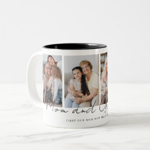 Gåva till mamma och mormor från barn och barnbarn Två-Tonad mugg