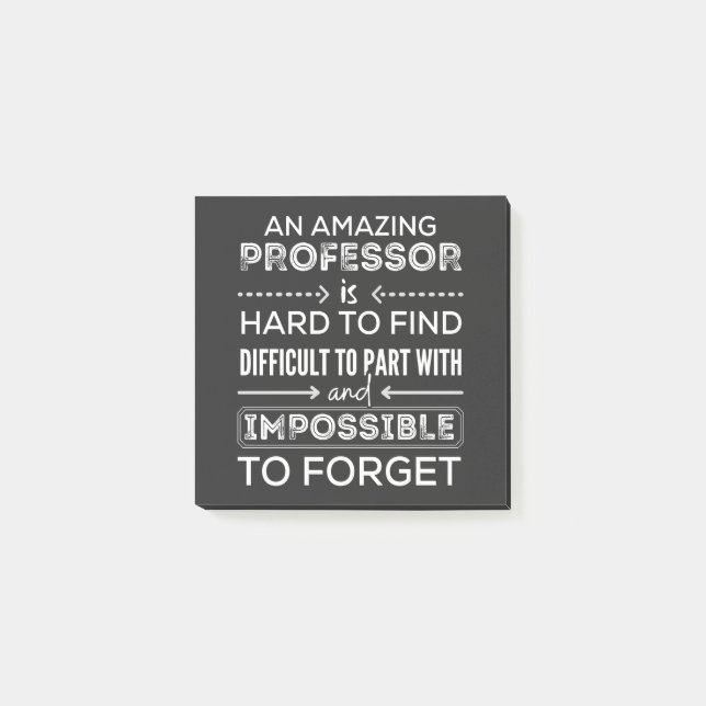 Gåva till professor, professorsgåva post-it block (Framsida)