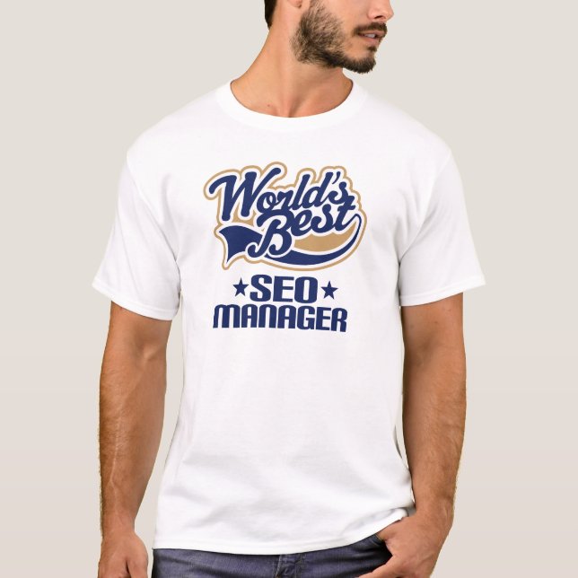 Gåvaidé för den Seo chefen (bäst världar) T Shirt (Framsida)