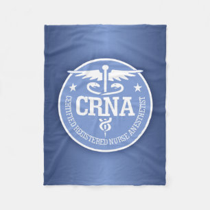 Gåvaidéer för Caduceus CRNA Fleecefilt