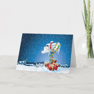 Gåvan för brevlådan för jul för hälsningkortet helgkort