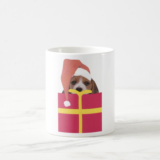 Gåvan för den BeagleSanta hatten boxas Kaffemugg (Center)