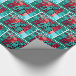 Gåvan för helgdag för den westerna Cowgirltrumman Presentpapper