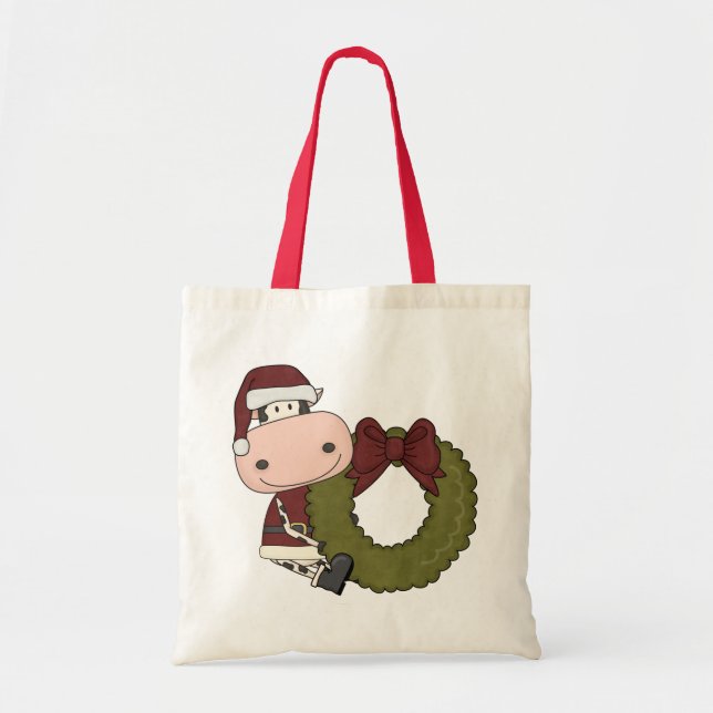 Gåvan för julkrankon hänger lös tygkasse (Framsidan)