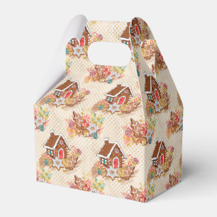 Gåvan för pepparkakahusdesignen boxas presentaskar