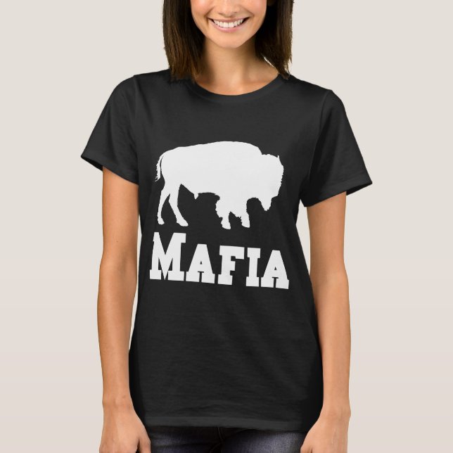 gåvan för räkningmaffiamaffian för buffel fläktar t shirt (Framsida)