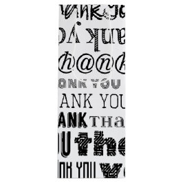 Gåvan för svart- & vitTACKtypografi hänger lös