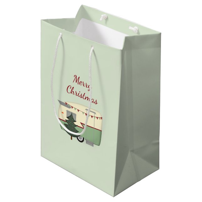 Gåvan för vintagejulcamparen hänger lös (Framsidan Vinklad)