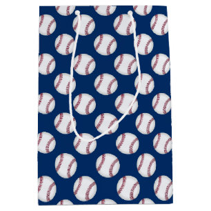 Gåvan hänger lös baseball på blått
