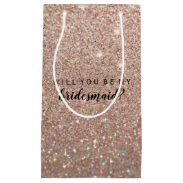 Gåvan hänger lös ska dig är min brudtärna rosa