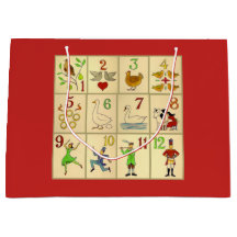 Gåvan hänger lös - stora glansiga TOLV DAGAR AV