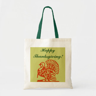 Gåvatotot hänger lös den happy thanksgivingTurkiet Tygkasse