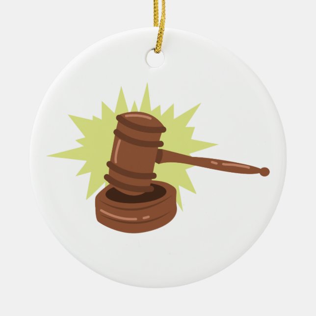 Gavel Julgransprydnad Keramik (Framsidan)