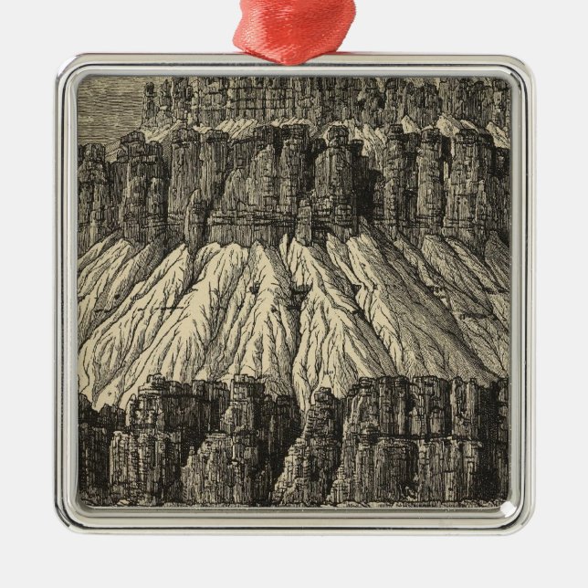 Gavel med höjdpunkter julgransprydnad metall (Framsidan)