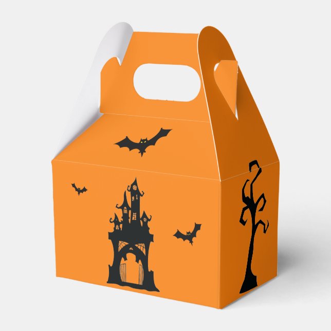 Gaveldosa - Halloween-spökhus Presentaskar (Framsidan Sidan)