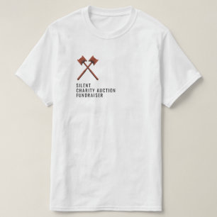 Gavels-Logotyp, händelse för tyst välgörenhetsaukt T Shirt