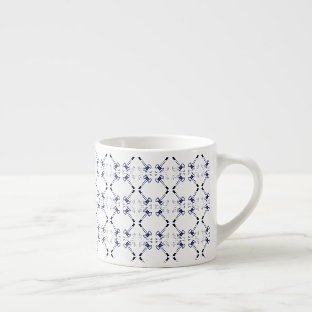 Gavels Navy och White-advokaten Expresso Mugg & Ko Espressomugg (Höger)