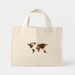 Gåvgift för den gamla World Map Designer Mini Tygkasse