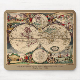 Gåvgift för den gamla World Map Designer Musmatta