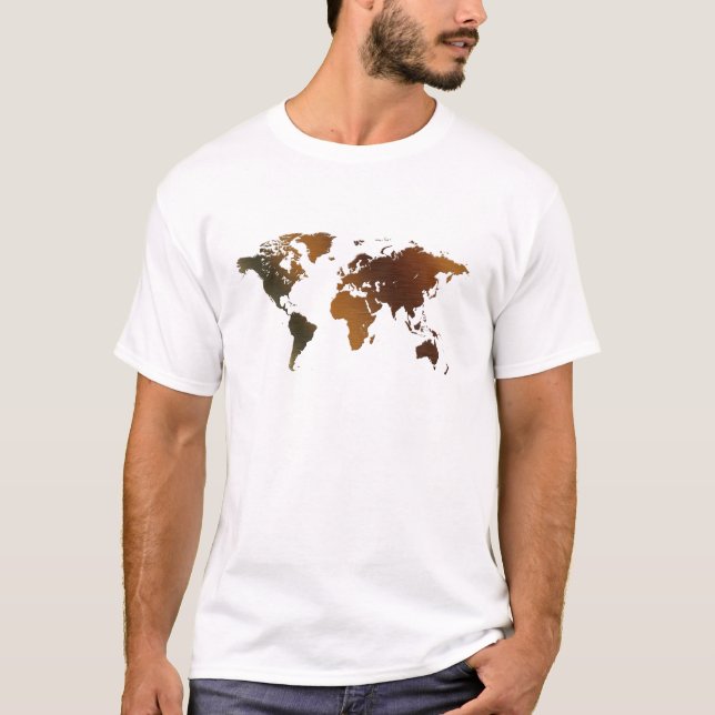 Gåvgift för den gamla World Map Designer Tröja (Framsida)