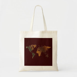 Gåvgift för den gamla World Map Designer Tygkasse