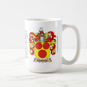 Gavin familjvapensköld kaffemugg