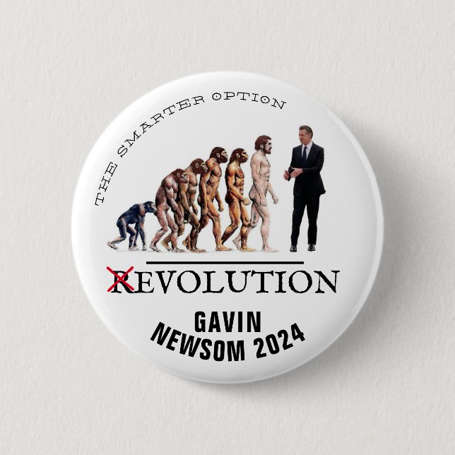 Gavin Newsom 2024 Knapp (Framsida)