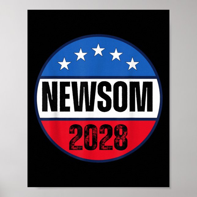 Gavin Newsom 2028 California for President Democra Poster (Framsidan)